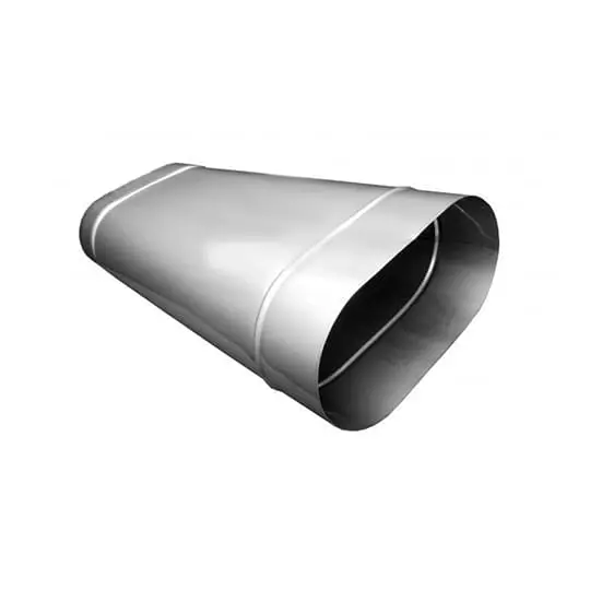 Труба овал. сечения (вставка) L-250 мм из нерж. ст. 304-0,8 мм купить в Бресте