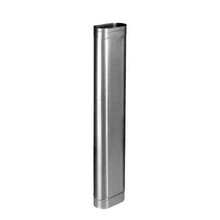 Труба овал. сечения (вставка) L-1000 мм из нерж. ст. 430-1,0 мм в Бресте