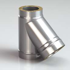 Сэндвич-тройник 45 из нерж. ст. 304-430 0,5-0,5 мм, утепл. 50 мм купить в Бресте