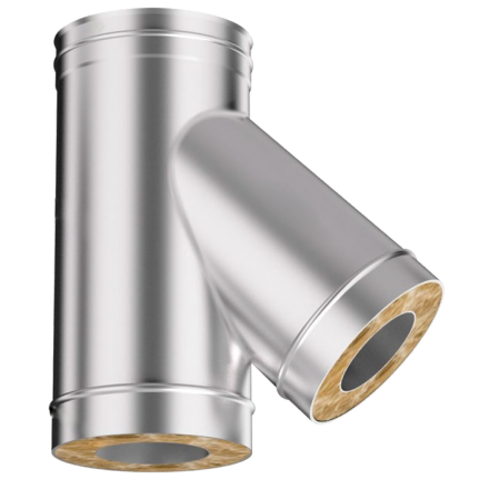 Сэндвич-тройник 45 из нерж. ст. 304-430 0,5-0,5 мм, утепл. 30 мм в Бресте