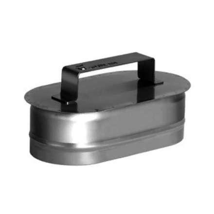 Заглушка овальная с ручкой из нерж. стали 304-0,5 мм купить в Бресте