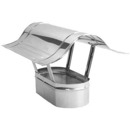 Зонт овальный для дымохода из нерж. ст. 304-0,5 мм купить в Бресте