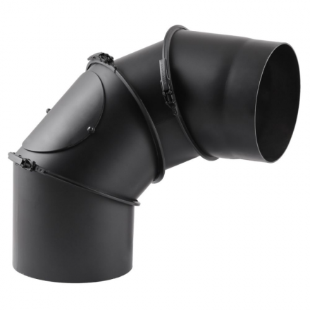 Дымоходное колено (отвод) KAISER PIPES (2мм) 4-сегментное, поворотное 180° в Бресте