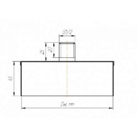 Заглушка с конденсатоотводом КПД ЧЕРНЫЙ в Бресте