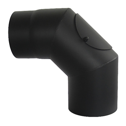 Отвод 90° с ревизией КПД ЧЕРНЫЙ фото в Бресте