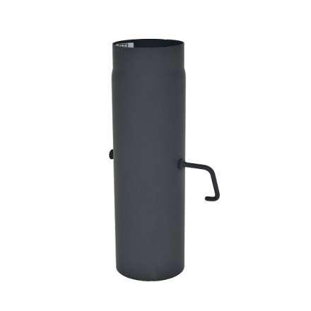 Труба с шибером 500 мм КПД ЧЕРНЫЙ фото в Бресте