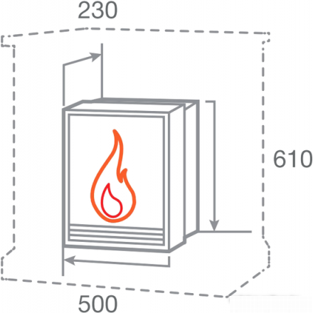Электрокамин RealFlame FOBOS-S LUX BR в Бресте