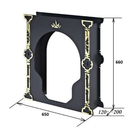 Портал Царь-печи средний стальной в Бресте