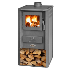 Печь-камин Blist Oganj LM стальная дверца красная фото в Бресте