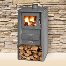 Печь-камин Blist Oganj LM стальная дверца красная фото в Бресте