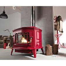 Купить Печь-камин Invicta Bradford белая эмаль в интерьере чугунная в Бресте в Бресте