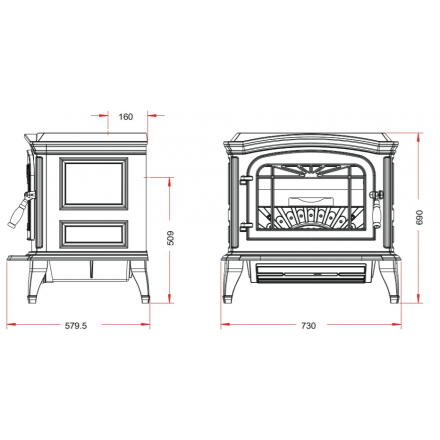 Купить Печь-камин Invicta Bradford белая эмаль в интерьере чугунная в Бресте в Бресте