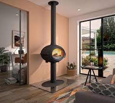 Купить Печь-камин Invicta Brio в интерьере чугунная в Бресте в Бресте