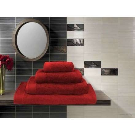 Полотенце махровое 40x70 красное в Бресте