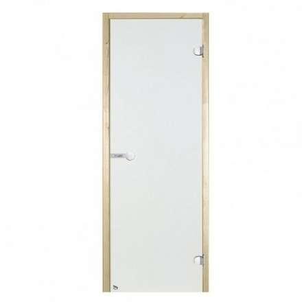 Дверь для бани стеклянная Harvia 7/19 коробка сосна, прозрачная в Бресте