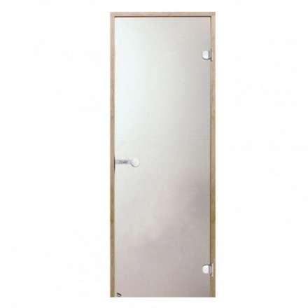 Дверь для бани стеклянная Harvia 7/19 коробка ольха, сатин в Бресте