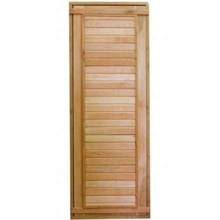 Дверь для бани ComfortProm 700x1900 ольха деревянная глухая с фольгой купить в Бресте