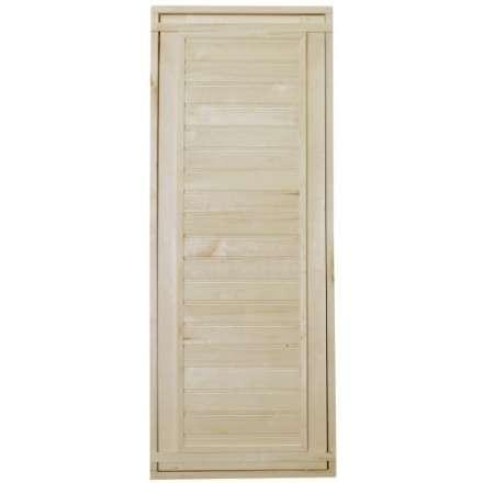 Дверь для бани ComfortProm 800x1900 осина деревянная глухая с фольгой купить в Бресте