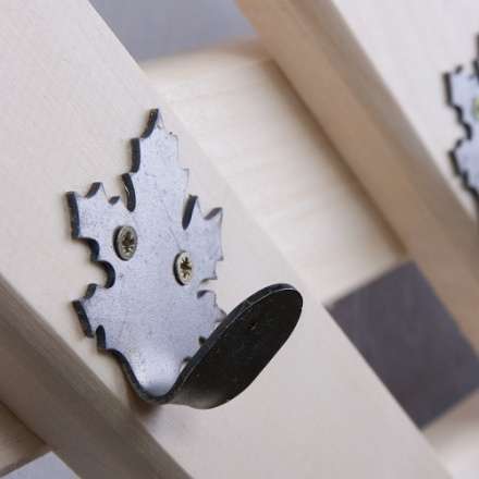 Вешалка Ромб с 5-ю железными кленовыми крючками в Бресте