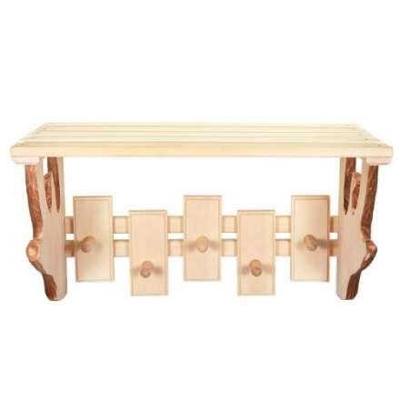 Полка-вешалка 5 крючков резная в Бресте