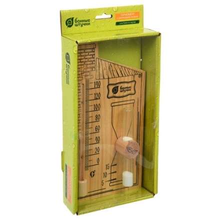 Термометр с песочными часами для бани и сауны 18036 в Бресте