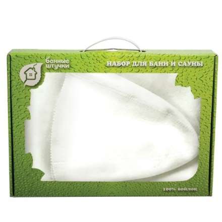 Набор из двух предметов (Шапка Классик, коврик белый) 41103 в Бресте