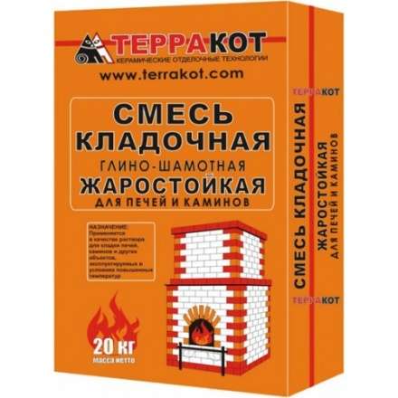 Смесь кладочная глино-шамотная 20кг в Бресте