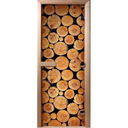 Дверь для сауны Doorwood с фотопечатью A043 1900x700 в Бресте