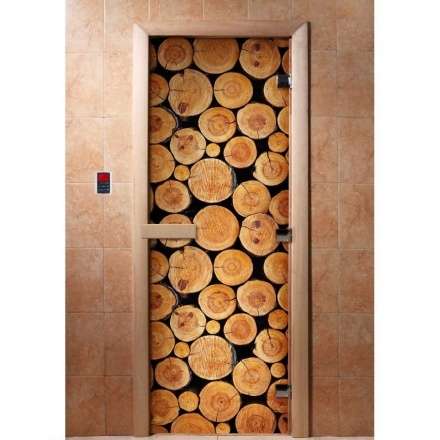 Дверь для сауны Doorwood с фотопечатью A043 1900x700 в Бресте