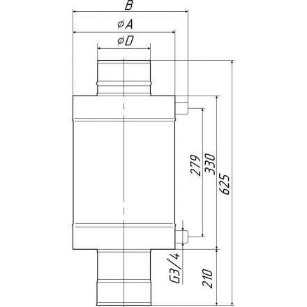 Теплообменник Термофор КОСТАКАН 8 л самоварного типа в Бресте