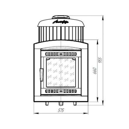 Печь банная ProMetall Атмосфера L в ламелях Жадеит в Бресте