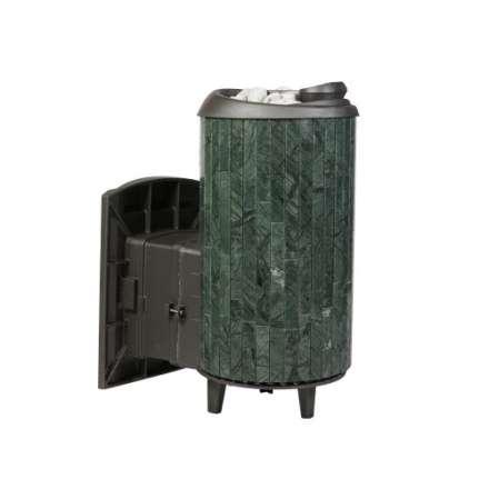 Печь банная ProMetall Атмосфера L+ в ламелях Верде Гватемала наборный рисунок в Бресте