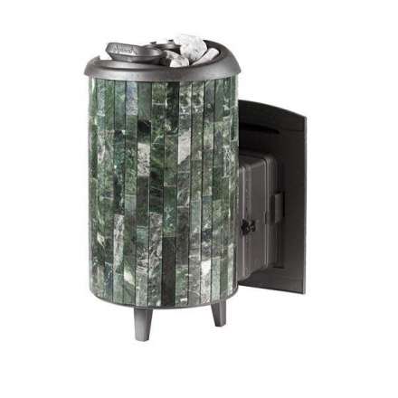 Печь банная ProMetall Атмосфера XL+ в ламелях из натурального камня Змеевик в Бресте