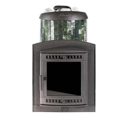 Печь банная ProMetall Атмосфера XL+ в ламелях из натурального камня Змеевик в Бресте