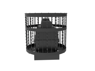 Чугунная банная печь Kennet Бастион 22 сетка витая в Бресте