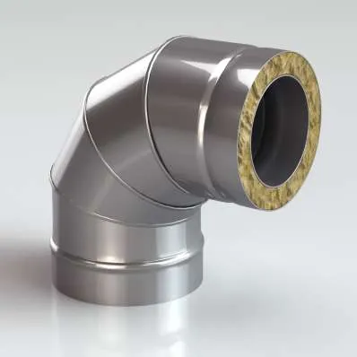 Сэндвич-Колено (Отвод) 90 304/430-0,8, изол. 50 мм в Бресте