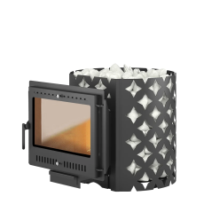 Чугунная печь для бани ЭТНА 24 (Панорама) "М" Амазонка бай фото в Бресте