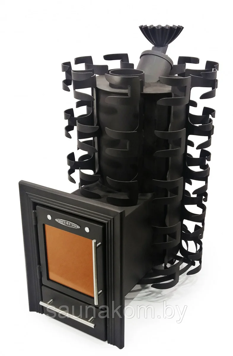 Печь для бани Семирамида Inox Люмина антрацит Амазонка бай фото в Бресте