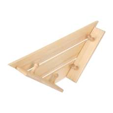 Полка-вешалка 4 крючка угловая,58*11*29 см купить в Бресте