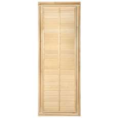 Дверь глухая с фольгой 1,9х0,7 м., липа Класс Б, коробка из липы Амазонка бай фото в Бресте