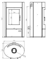 Купить стальной камин с шамотом Дунай-аква АОТВ -9.03 в Бресте фото в Бресте