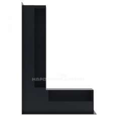 Решетка люфт угловая левая 547х766х90 (графит) в Бресте