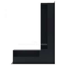 Решетка люфт угловая правая 547х766х90 (черная) в Бресте