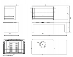 Печь-камин KFD STO MAX 14 3F Амазонка бай фото в Бресте
