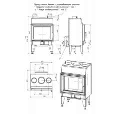Топка каминная ТКТ 10.0-02 (в модификации FENIX 1) в Бресте