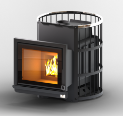 Печь для бани KRONOS КОЛИЗЕЙ 16 ВCЧ Панорама в Бресте