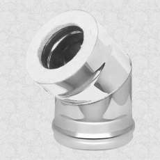 Сэндвич-колено 45° AISI 430 1,0мм/0,5мм, KERALUX купить в Бресте