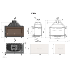 Каминная топка Fireway Sofia левая/правая в Бресте