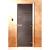 Дверь для сауны Doorwood Сумерки Графит прозрачный 1800x700 (стекло 8 мм, 3 петли) купить в Бресте