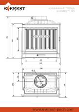 Каминная топка EVEREST U10 в Бресте